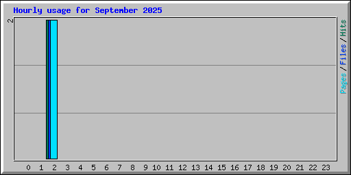 Hourly usage for September 2025